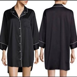 Natori sleep/lounge button down shirt gown.